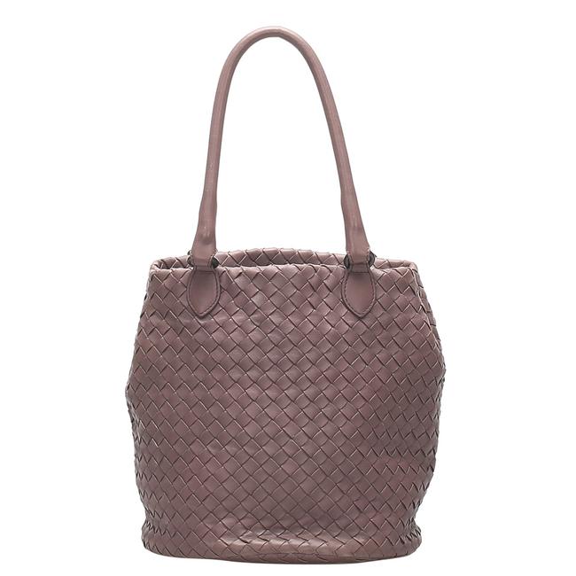 Bottega Veneta Bag Purple Leather Intrecciato Tote