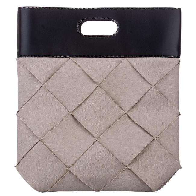 Bottega Veneta Beige Canvas Slip Linen Bag Tote