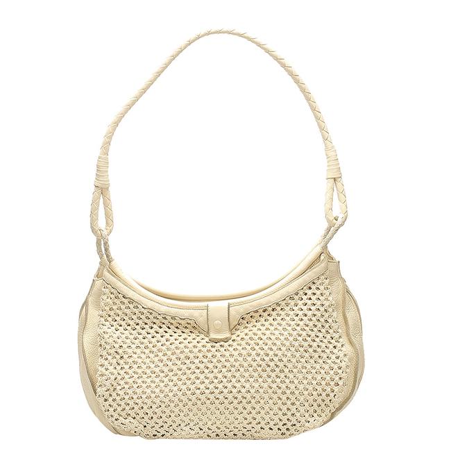 Bottega Veneta Beige Leather Shoulder Bag