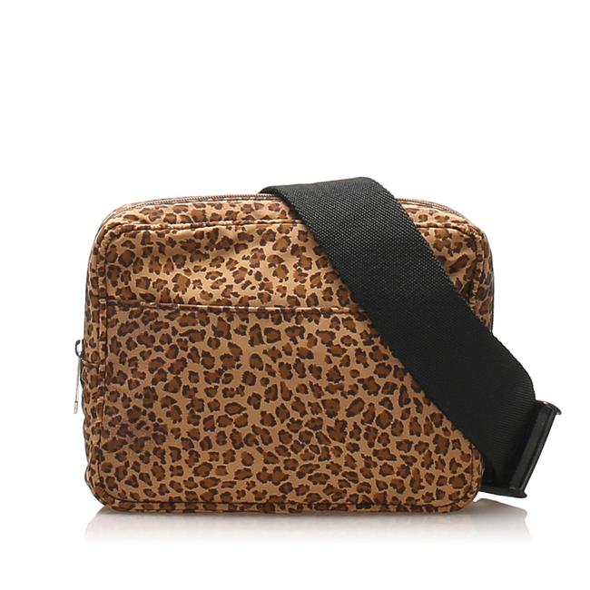 Bottega Veneta Belt Brown Nylon Shoulder Bag