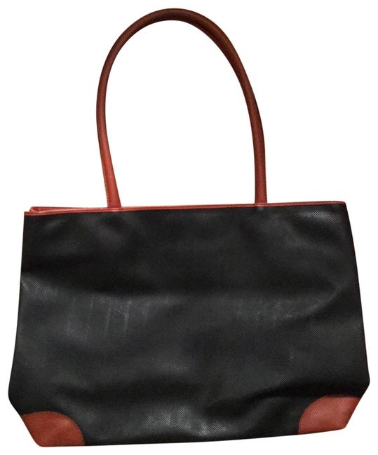 Bottega Veneta Black and Brown Leather Tote