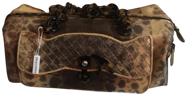 Bottega Veneta Black Brown Nubuck Leather Satchel