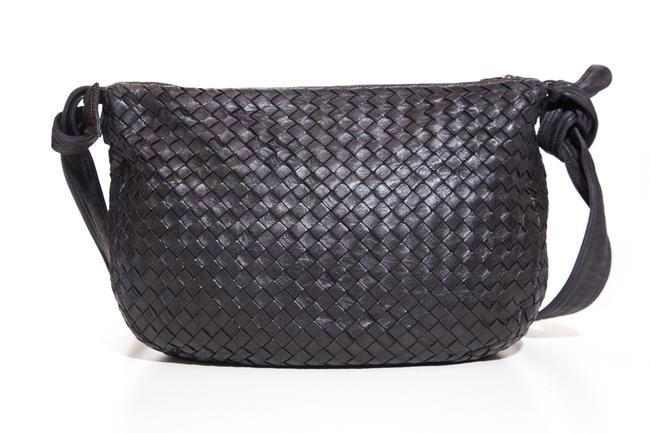 Bottega Veneta Black Intrecciato Shoulder Bag