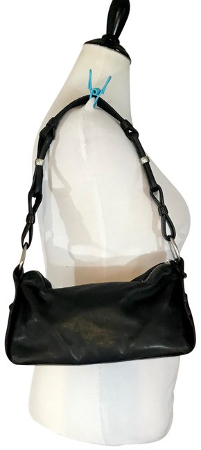 Bottega Veneta Black Lambskin Leather Shoulder Bag