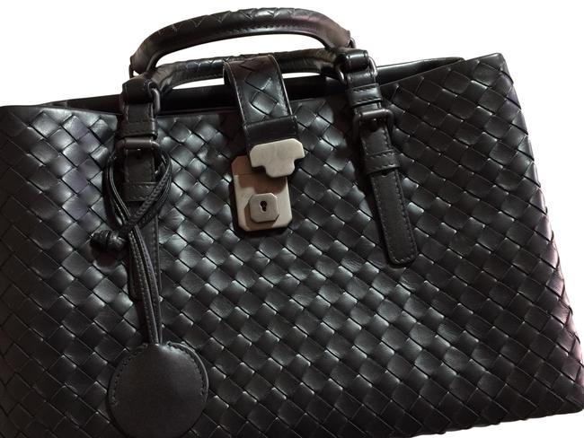 Bottega Veneta Black Leather Tote