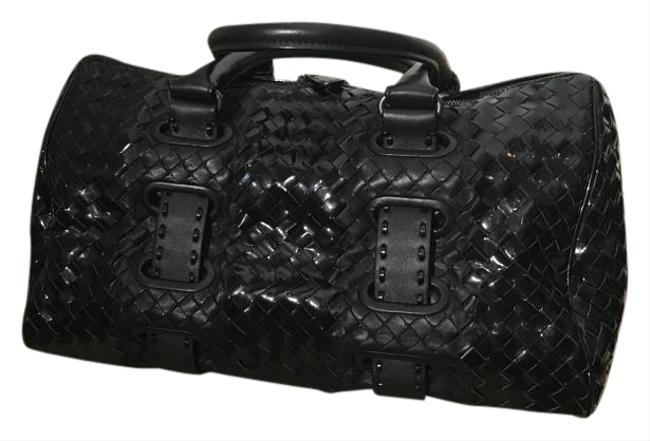 Bottega Veneta Black PatentLeather Shoulder Bag
