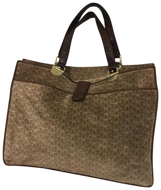 Bottega Veneta Butterly with Pouch Tanned Suede Leather Tote