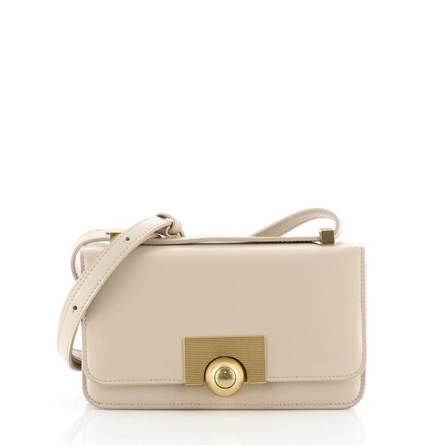 Bottega Veneta Bv Classic Spazzolato Mini Neutral Leather Shoulder Bag
