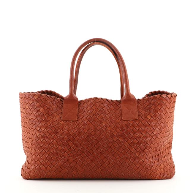 Bottega Veneta Cabat Intrecciato Nappa Medium Brown Tote