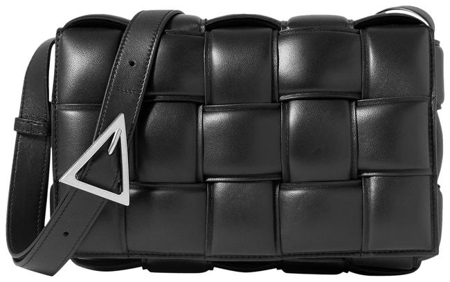 Bottega Veneta Cassette Padded Intrecciato Glossed leather Shoulder Bag