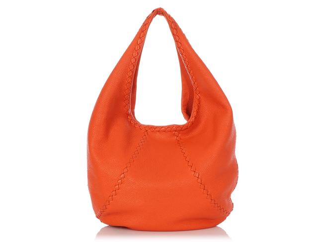 Bottega Veneta Cervo Orange Deerskin Leather Hobo Bag