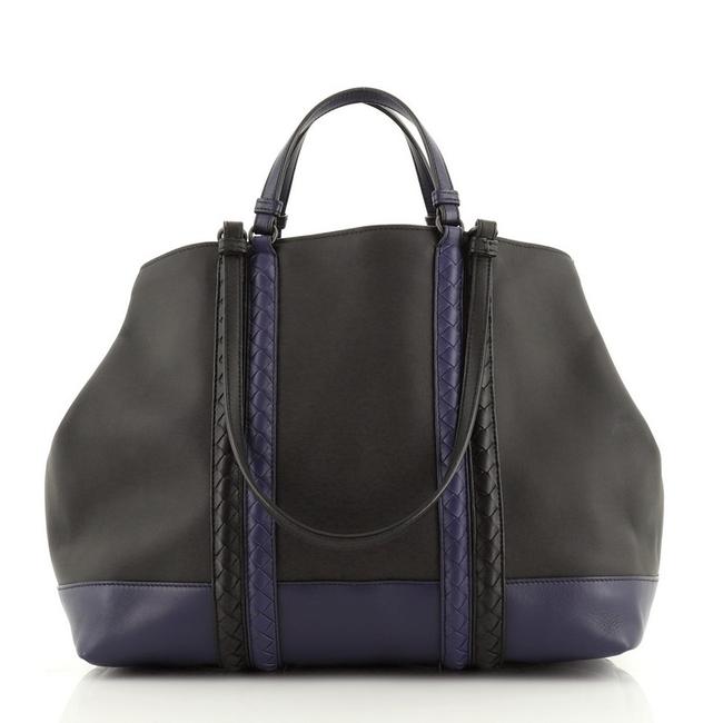 Bottega Veneta Corso Tote Leather with Intrecciato Detail Satchel
