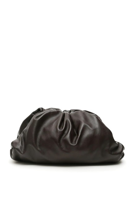 Bottega Veneta Cr The Pouch Brown Leather Clutch