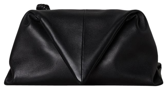 Bottega Veneta Df New Angular Black Leather Clutch