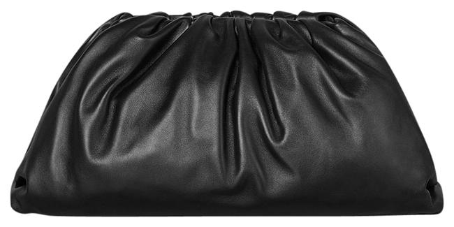 Bottega Veneta Df New The Pouch Black Leather Clutch