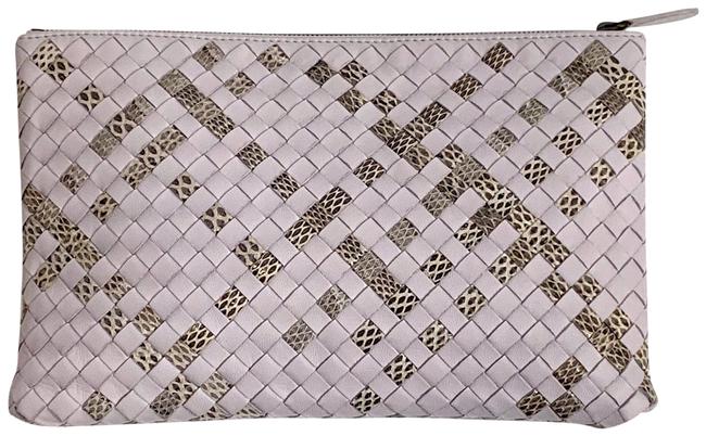 Bottega Veneta Document Case Purple Clutch