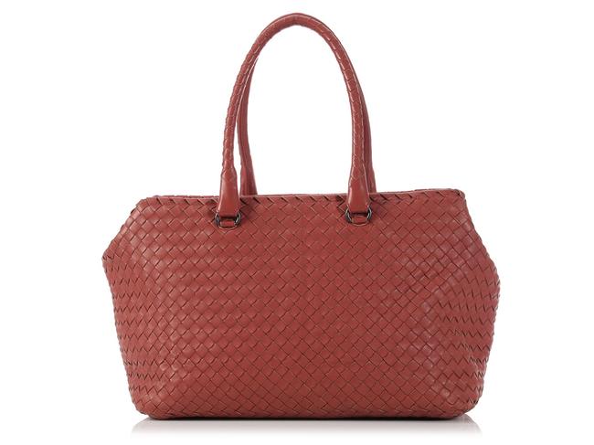 Bottega Veneta Dusty Rose The Brick Pink Leather Satchel