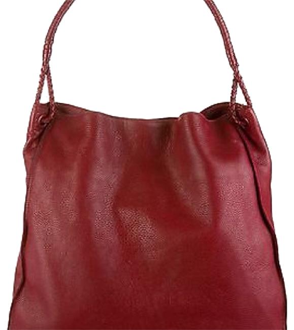 Bottega Veneta Bag Ebano Nappa Shoulder Dark Red Lambskin Leather Tote