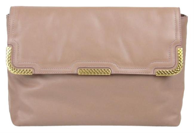 Bottega Veneta Gold Metal Detail 325679 6322 Pink Leather Clutch