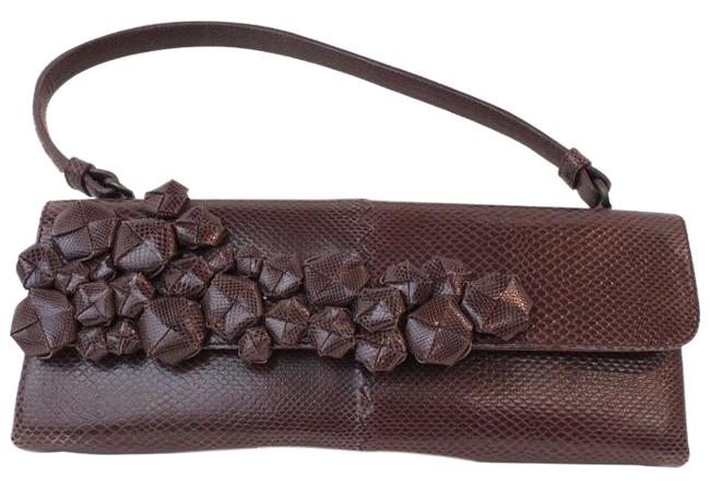 Bottega Veneta Hand Purple Lizard Satchel