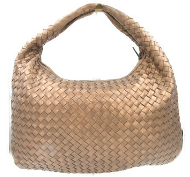 Bottega Veneta Handbag Brown Intrecciato Satchel