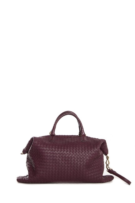 Bottega Veneta Handle Purple Shoulder Bag