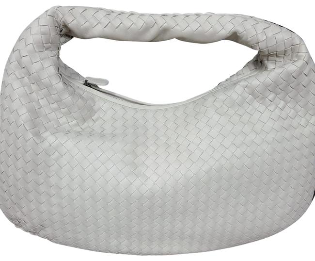 Bottega Veneta Hobo Bag Intrecciato Cream Satchel