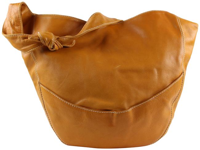 Bottega Veneta Hobo Knot 19bot1221 Brown Leather Shoulder Bag