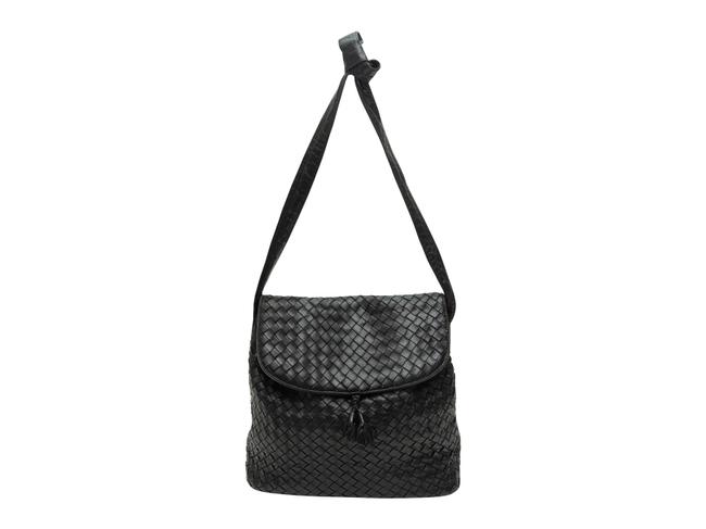 Bottega Veneta Intrecciatio Leather Black Shoulder Bag