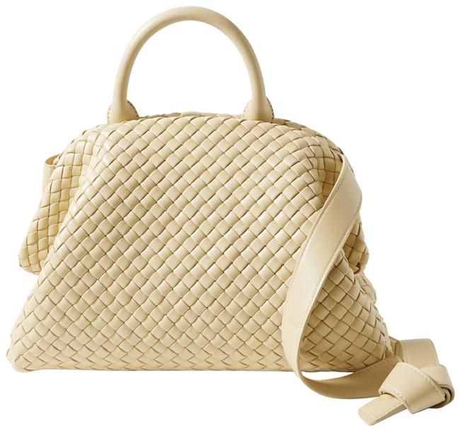 Bottega Veneta Intrecciato Beige Leather Tote