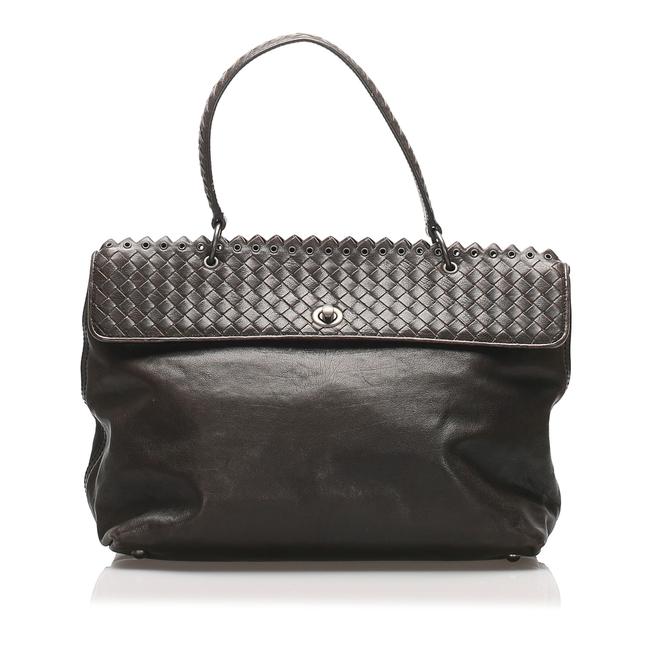 Bottega Veneta Intrecciato Black Leather Shoulder Bag