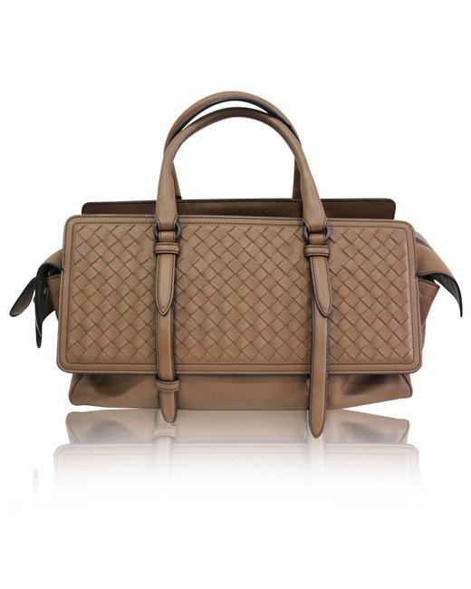 Bottega Veneta Intrecciato Brown Leather Shoulder Bag