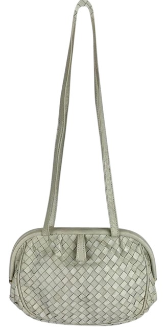 Bottega Veneta Intrecciato Grey Leather Clutch