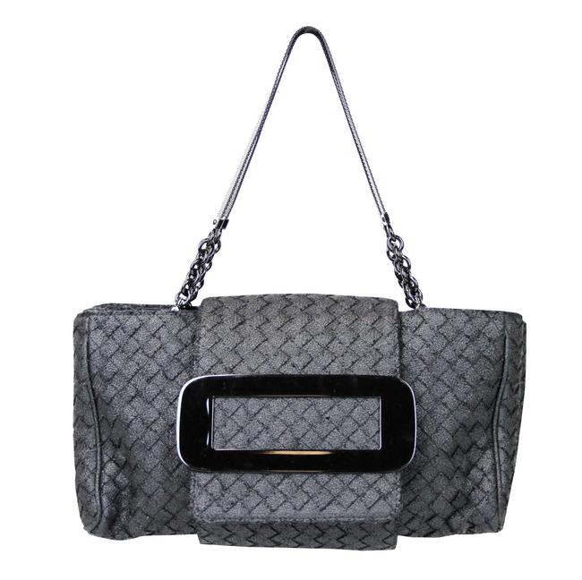 Bottega Veneta Intrecciato Handbag 309348 Black Fabric Tote