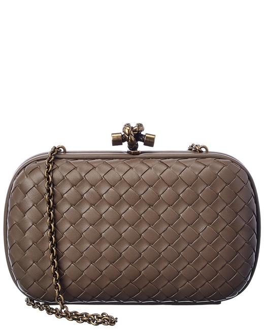 Bottega Veneta Intrecciato Leather Chain Knot 498478 8vo0a 2905 Clutch