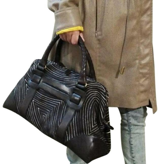 Bottega Veneta Intrecciato Multicolor Camel Leather Tote