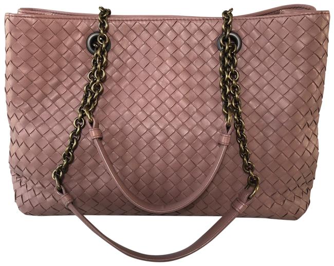Bottega Veneta Intrecciato Nappa Dusty Rose Tote