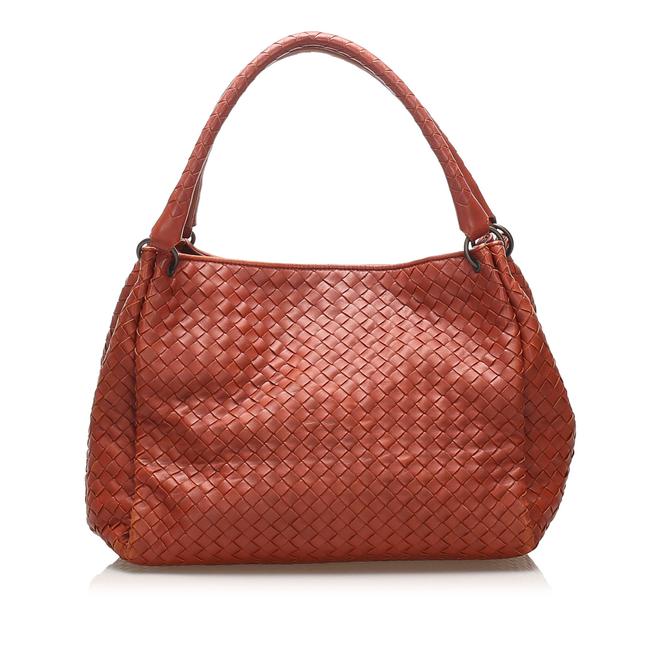 Bottega Veneta Intrecciato Nappa Parachute Brown Leather Tote