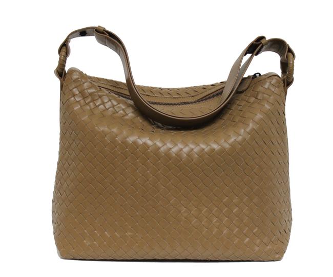 Bottega Veneta New Intrecciato Nappa Woven Sloane Natural Leather Hobo Bag