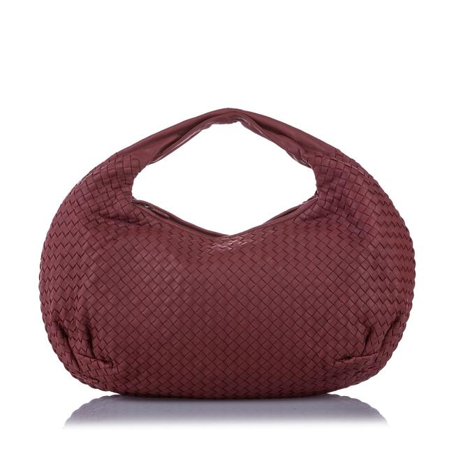 Bottega Veneta Intrecciato Pink Leather Hobo Bag