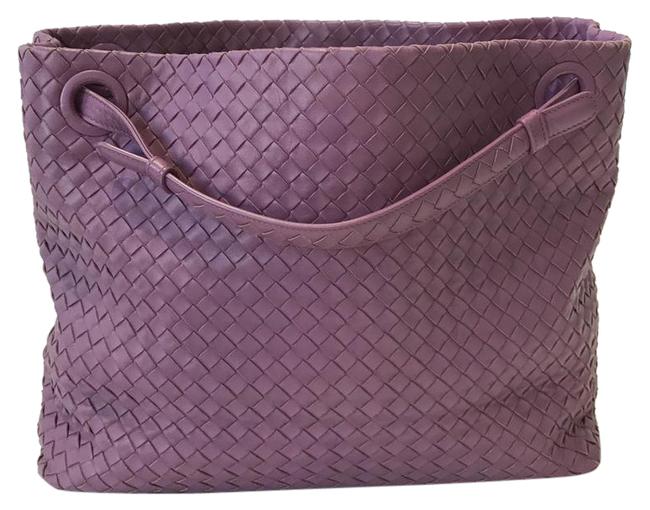 Bottega Veneta Intrecciato Purple Nappa Leather Tote