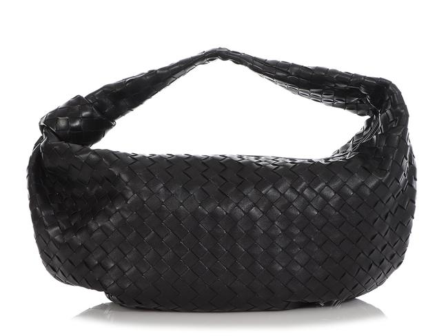 Bottega Veneta Jodi Large Intrecciato Black Leather Hobo Bag