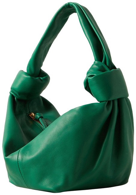 Bottega Veneta Jodie Mini Knotted Tote Green Leather Shoulder Bag