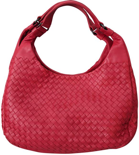 Bottega Veneta Large Campana Red Woven Napa Leather Hobo Bag
