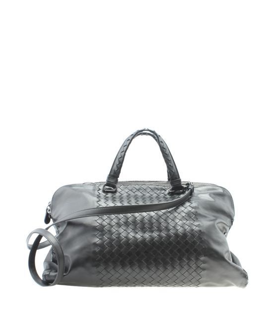 Bottega Veneta Large Intrecciato Intrecciato 2 Way 180818 Black Leather Tote