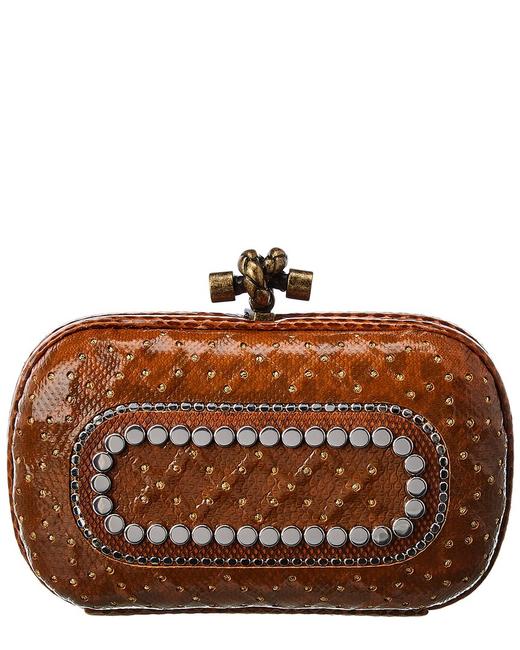 Bottega Veneta Leather Knot 113085 5vbl0 7601 Clutch