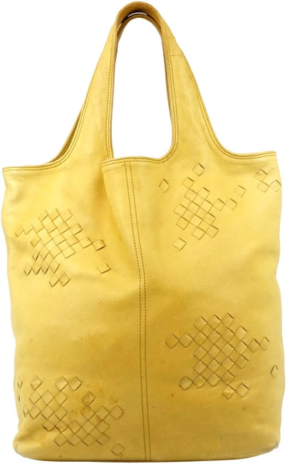 Bottega Veneta Leather #n8824o77 Yellow Hobo Bag