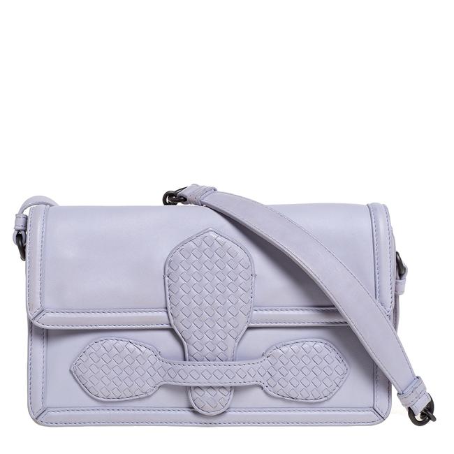 Bottega Veneta Light Lilac Leather Rialto Shoulder Bag