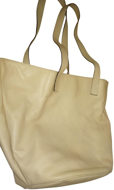 Bottega Veneta Made In Italy Beige Leather Tote