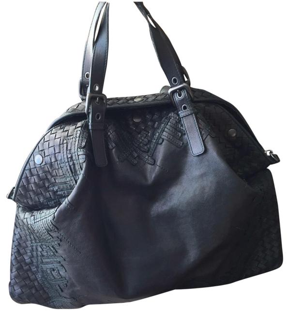 Bottega Veneta Medium Convertible Black Nappa Leather Satchel